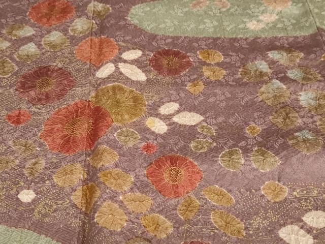 平和屋着物●訪問着　絞り　流水辻が花　金彩　正絹　逸品　DABD9308ud 平和屋着物○訪問着 絞り 流水辻が花 金彩 正絹 逸品 DABD9308ud