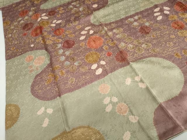 平和屋着物○訪問着 絞り 流水辻が花 金彩 正絹 逸品 DABD9308ud