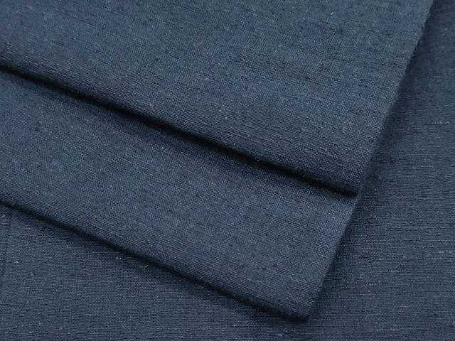 平和屋着物男性 紬 単衣 色無地 青褐色 正絹 逸品 未使用 CABF4428rv