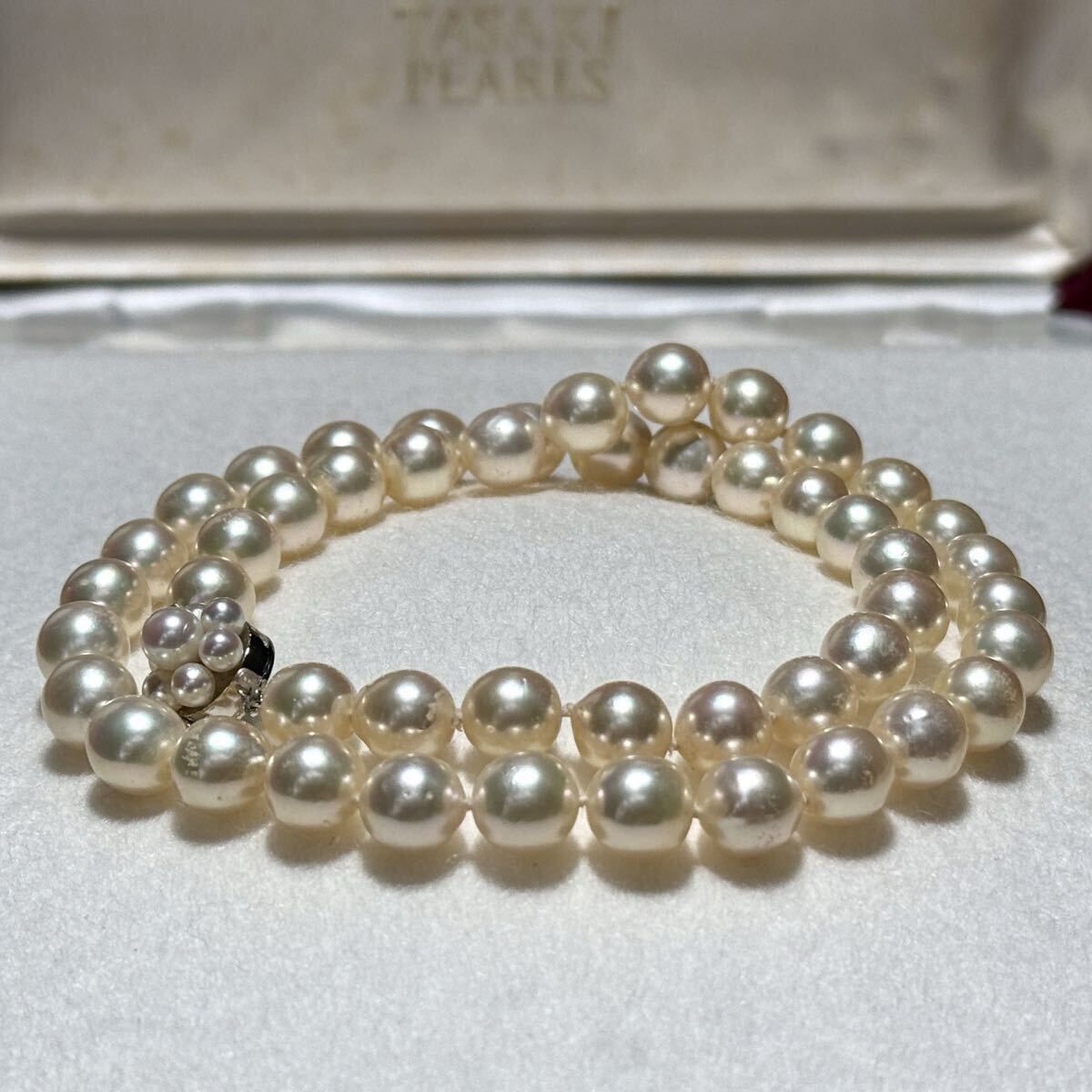 テリ抜群!!】タサキ TASAKI アコヤ あこや パール ネックレス 8mm〜8.5 