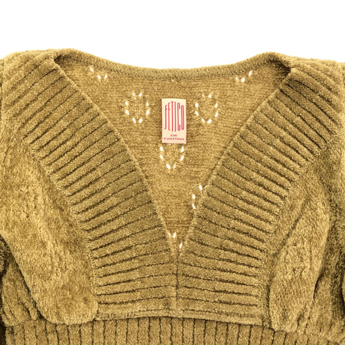 FETICO フェティコ 25AW Mole knitted jumper ニットトップス FTC254-0701 ベージュ 36 FETICO フェティコ 25AW Mole knitted jumper ニットトップス FTC254