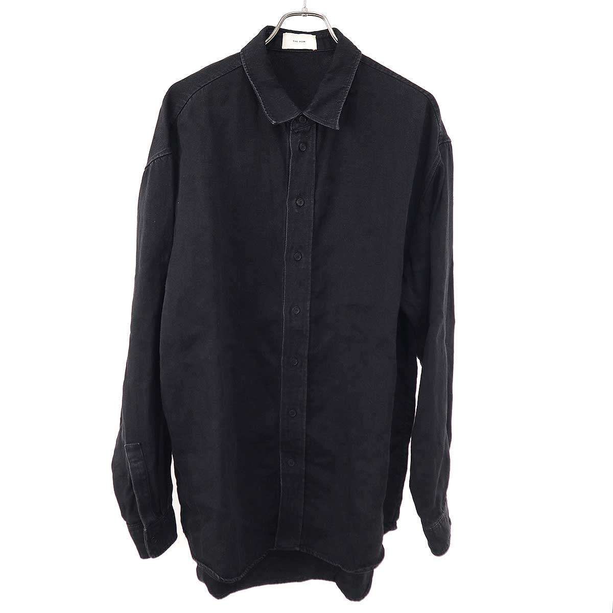 THE ROW ザ ロウ Penn Shirt オーバーサイズリネンシャツ 636-W3654 