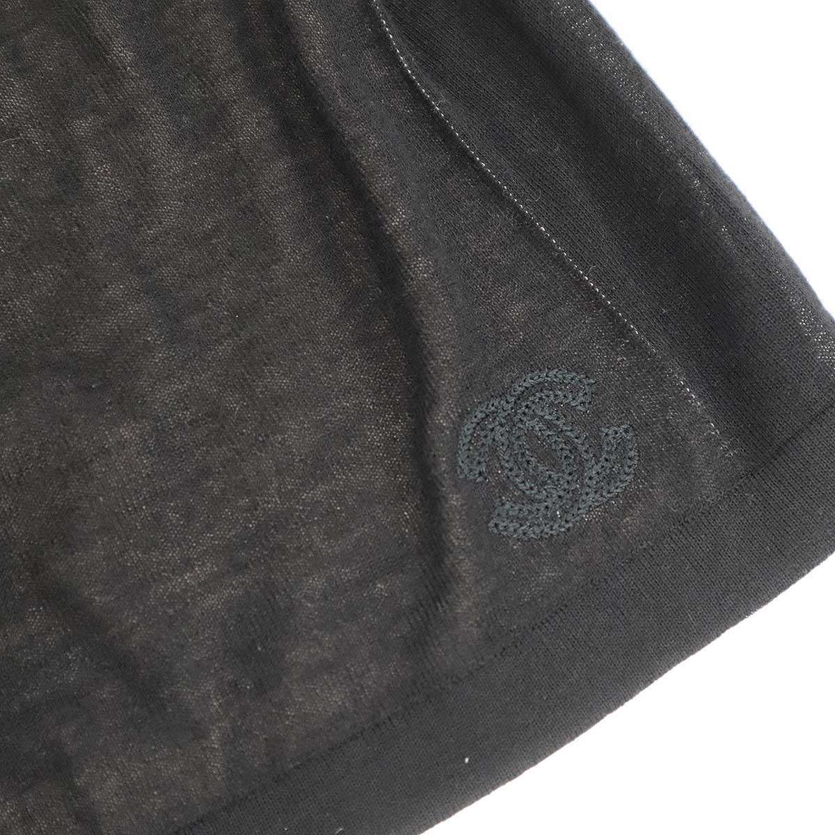 CHANEL シャネル カシミヤシルクニットベスト P44581K05682 ブラック 46 CHANEL - CHANEL シャネル カシミヤシルクニットベスト P44581K05682