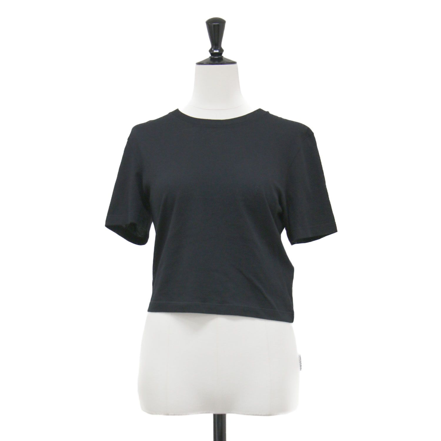 サンローラン SAINT LAURENT Tシャツ レディース ブランド 半袖Ｔシャツ コットン ブラック XS 黒 ロゴ おしゃれ シンプル 【中古】 YVES SAINT LAURENT イブサンローラン ビッグロゴ Tシャツ レディース