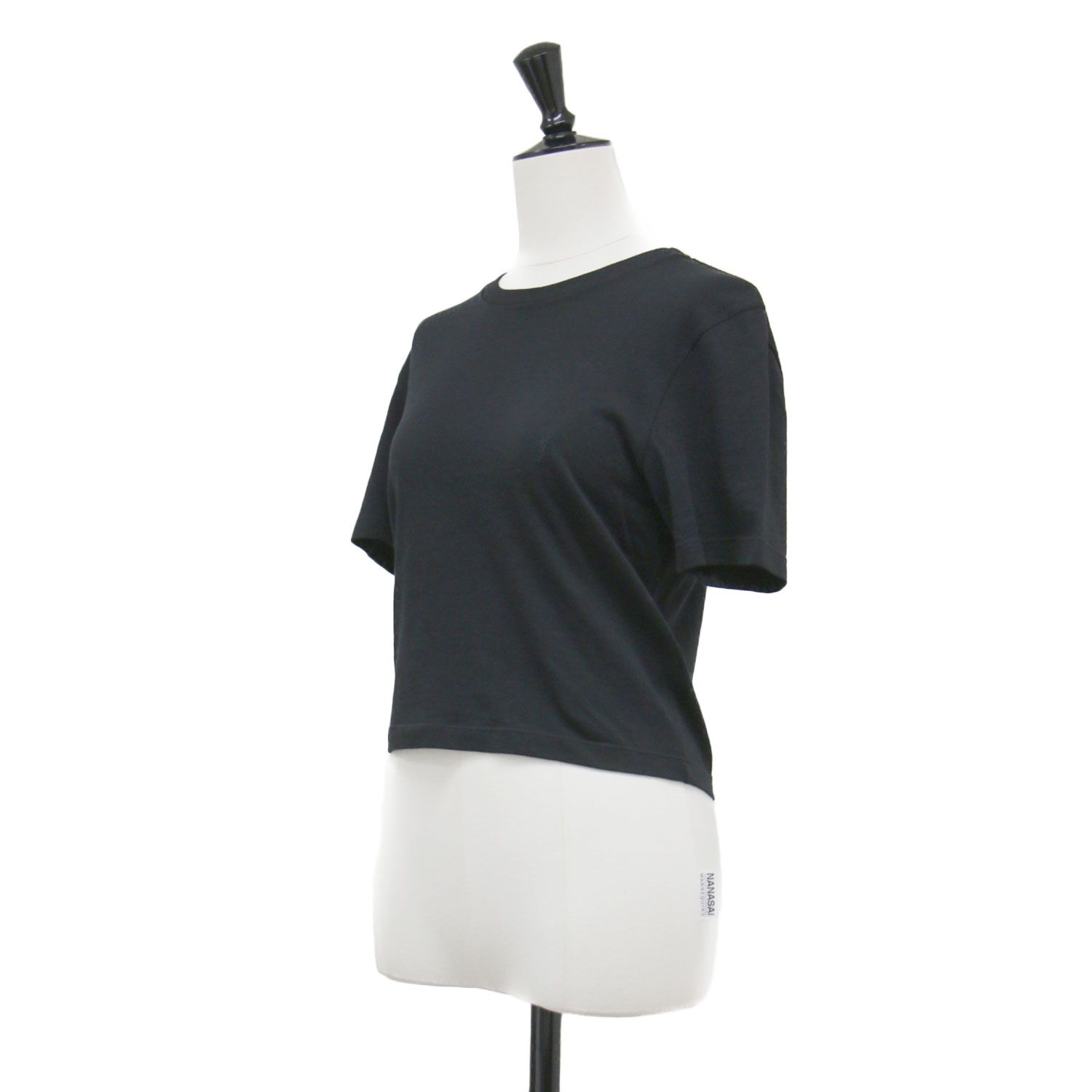 サンローラン パリ 15年製 カットソー 綿 S 黒 ブラック Tシャツ 半袖 美品】SAINT LAURENT PARIS サンローラン パリ Tシャツ ブラック 黒