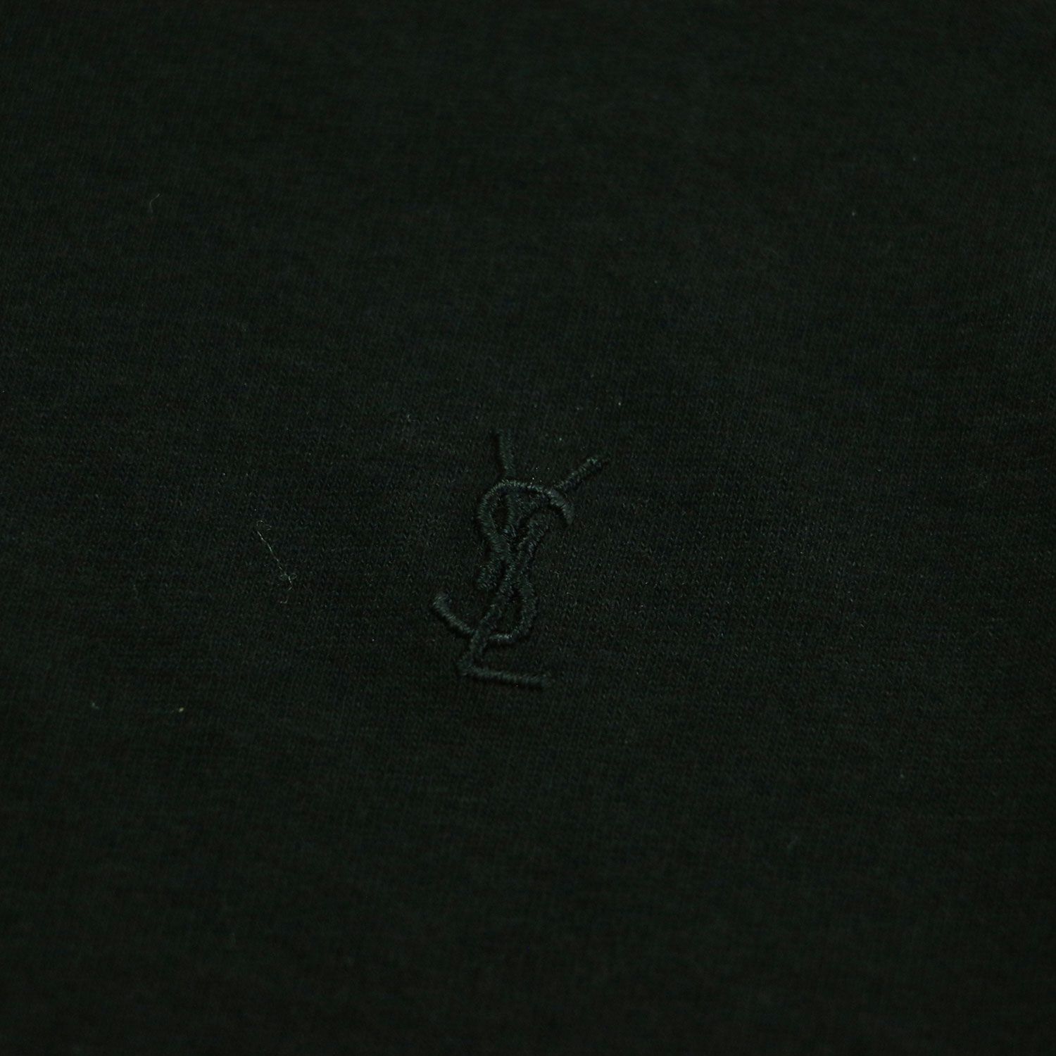 【美品】SAINT LAURENT PARIS サンローラン パリ Tシャツ ブラック 黒 サイズ:XS | 22SS ショート丈 ワンポイント刺繍 クルーネック Tシャツ | トップス カットソー 半袖【レディース】【中古】 美品】SAINT LAURENT PARIS サンローラン パリ Tシャツ ブラック 黒