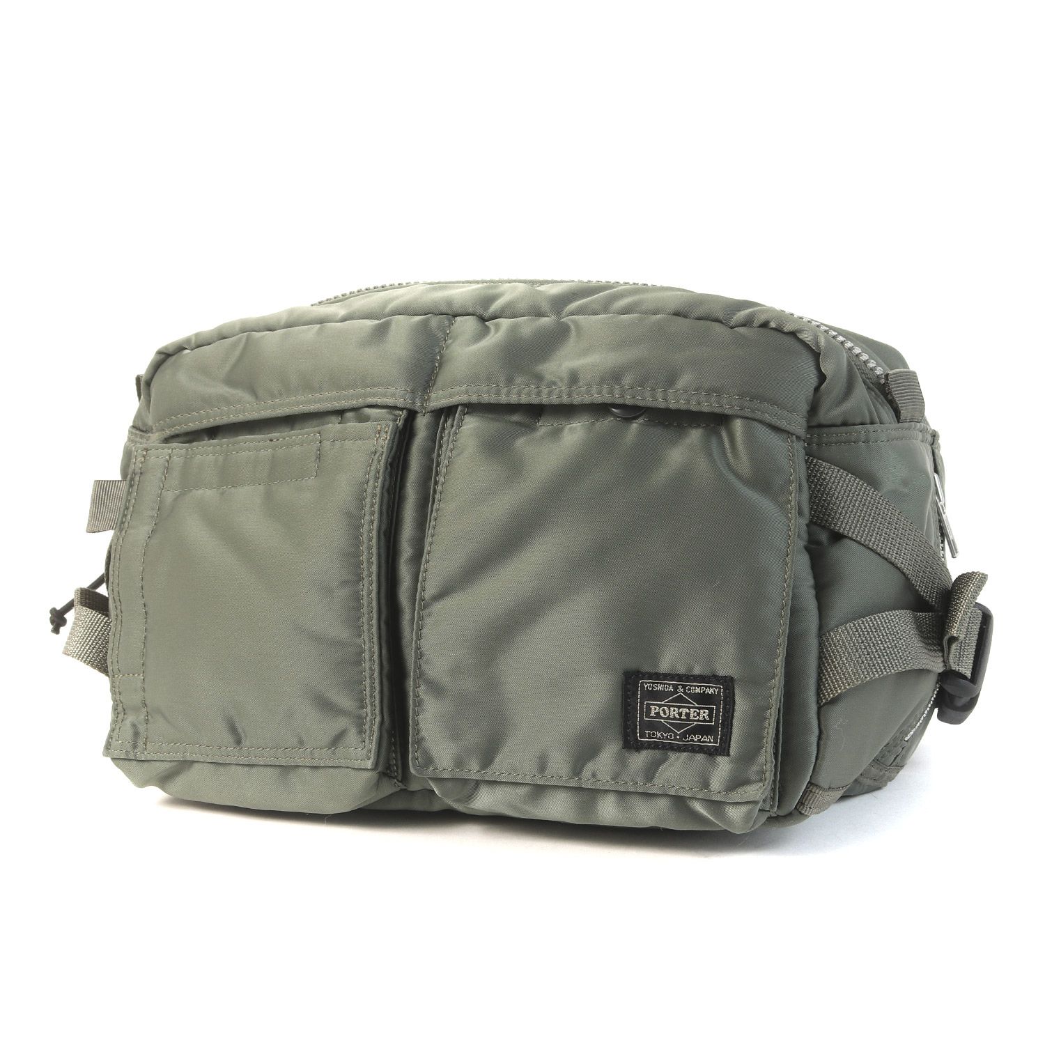 HEAD PORTER ウエストバッグ オリーブドラブ バッグ ヘッドポーター 美品】HEAD PORTER ヘッドポーター バッグ | オリーブドラブ タンカー