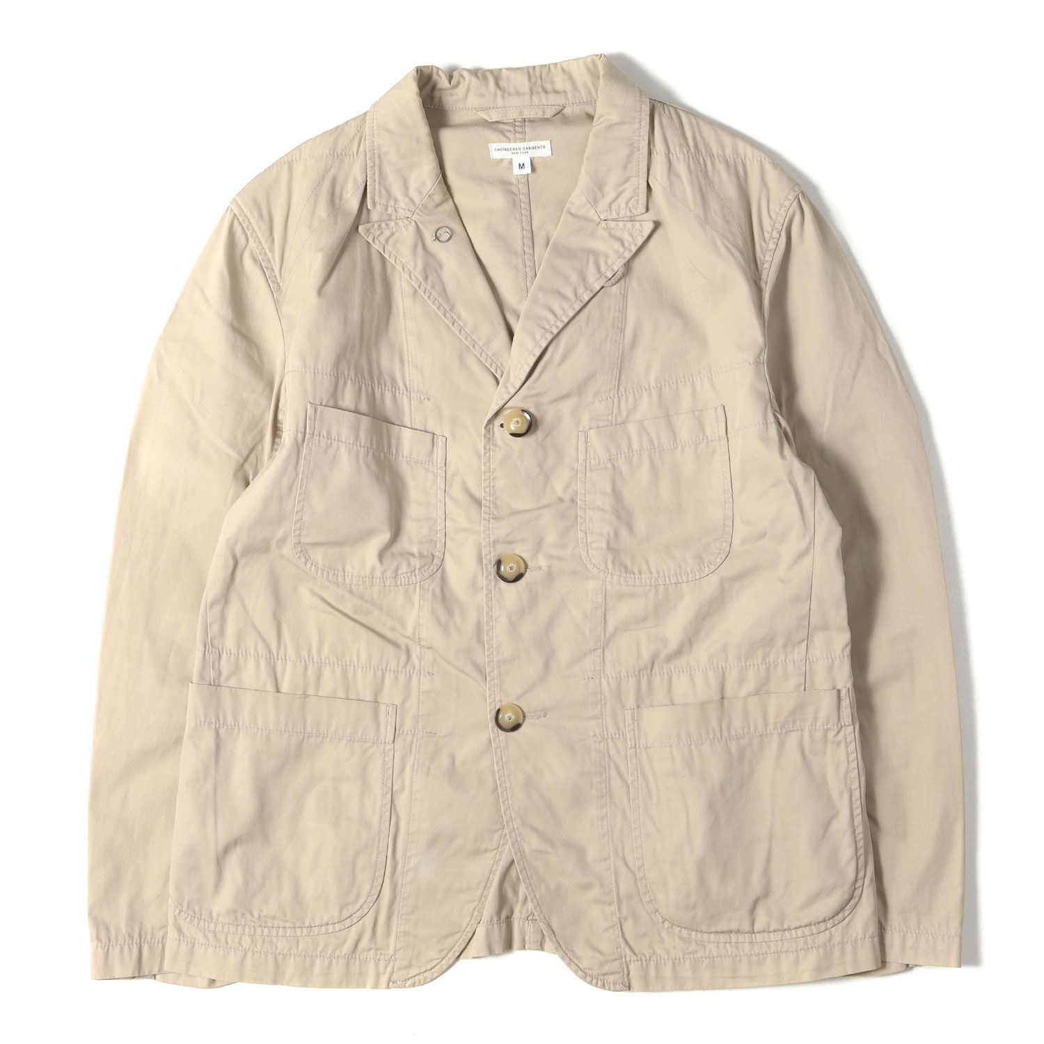 エンジニアードガーメンツ　M ベージュ ベッドフォードジャケット　アメリカ製 Engineered Garments エンジニアドガーメンツ ジャケット ベージュ