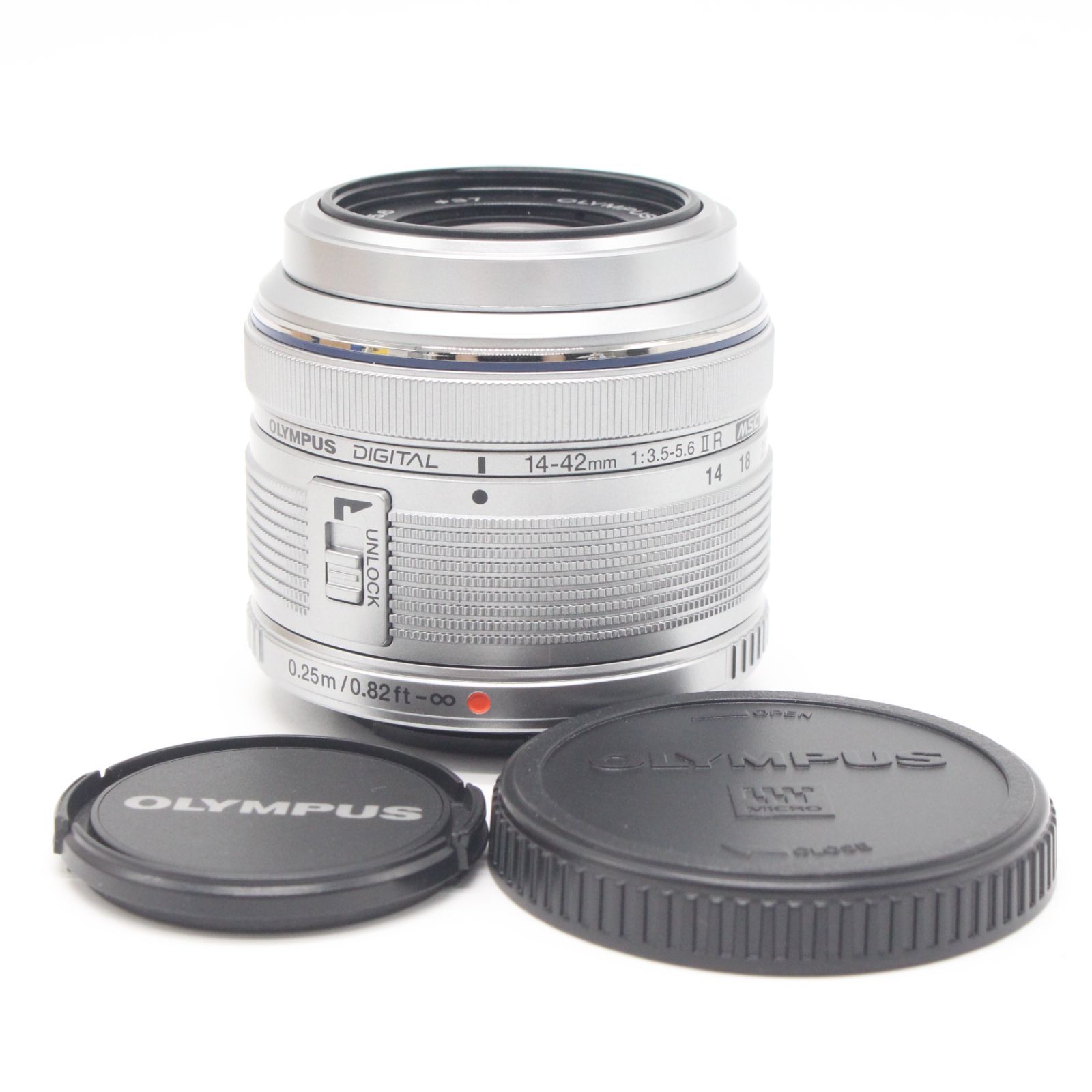 □極上品□ OLYMPUS M.ZUIKO DIGITAL 14-42mm F3.5-5.6 II R シルバー