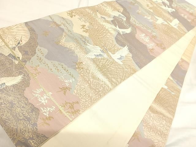 平和屋着物◎六通柄袋帯　唐織　洛外春秋抄　金銀糸　正絹　逸品　AABI1080yx 平和屋着物◎六通柄袋帯 唐織 洛外春秋抄 金銀糸 正絹 逸品 AABI1080yx