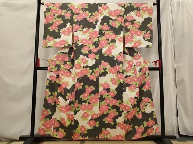 平和屋着物□上質な小紋 枝花文 正絹 逸品 AABI6378st - メルカリ