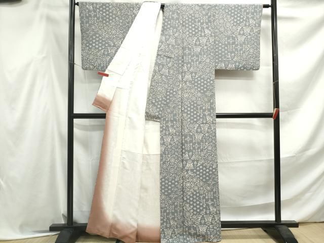 平和屋着物●上質な小紋　南天更紗花文　正絹　逸品　CABC6956yc 平和屋着物□上質な小紋 更紗花文 正絹 逸品 DABF4549qa - メルカリ