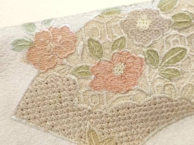 平和屋着物□中国三大刺繍 スワトウ刺繍 汕頭刺繍 総刺繍 訪問着 地紙 