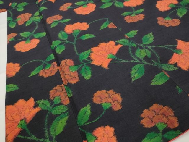 平和屋着物■上質な紬　更紗花文　正絹　逸品　AABI6387st 平和屋着物□上質な紬 更紗花文 正絹 逸品 AABI6387st - メルカリ