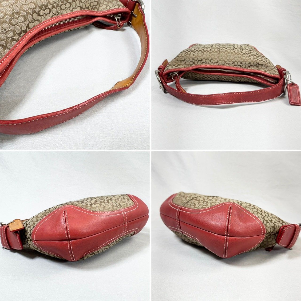 美品】COACH コーチ 6351 キャンバス シグネチャー ワンショルダー 