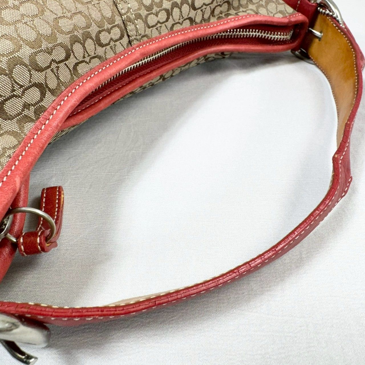 美品】COACH コーチ 6351 キャンバス シグネチャー ワンショルダー 