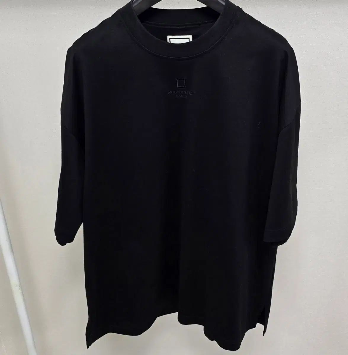 25ss WOOYOUNGMI ウーヨンミ ロゴ コットン オーバーサイズ 半袖 Tシャツ 50サイズ