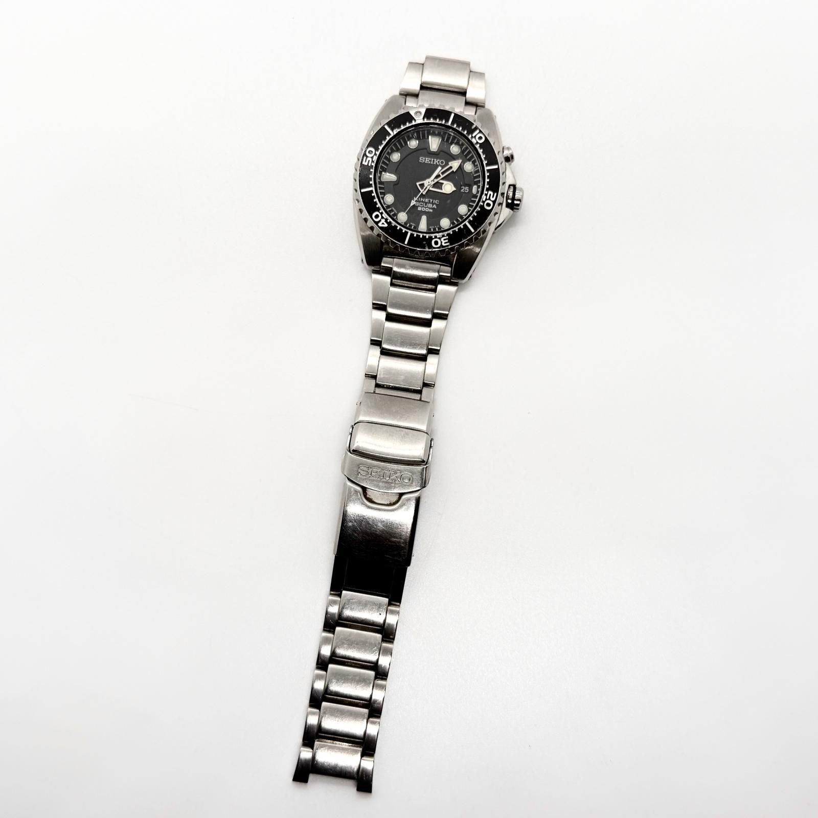 SEIKO セイコー KINETIC キネティック スキューバ 200m 5M62-0BL0