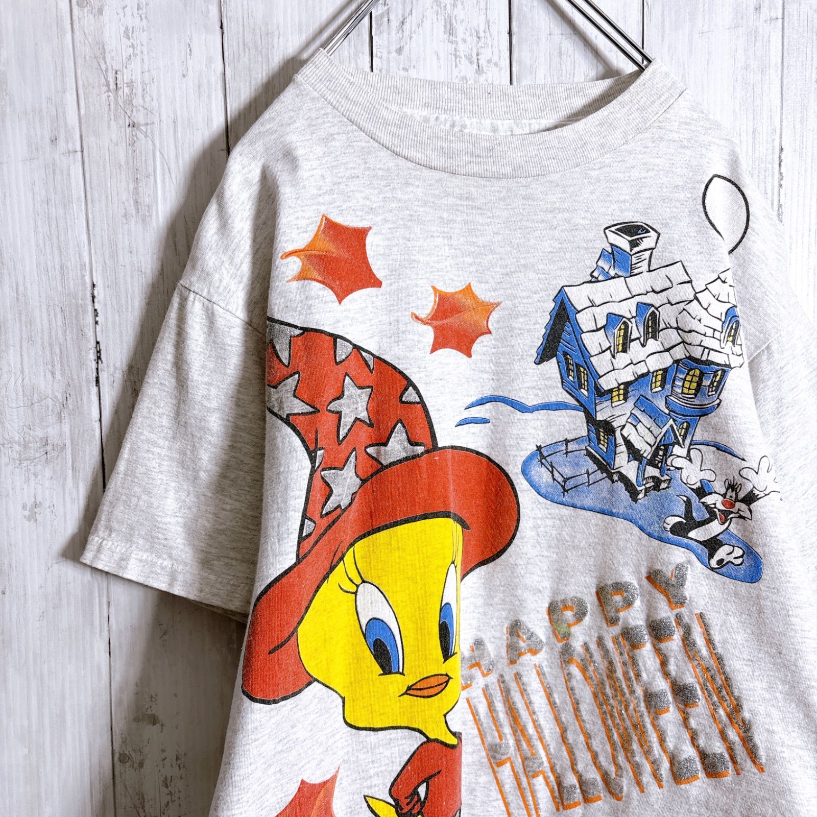 お宝古着】90s Vintage ルーニー・テューンズ トゥイーティー デカロゴ 