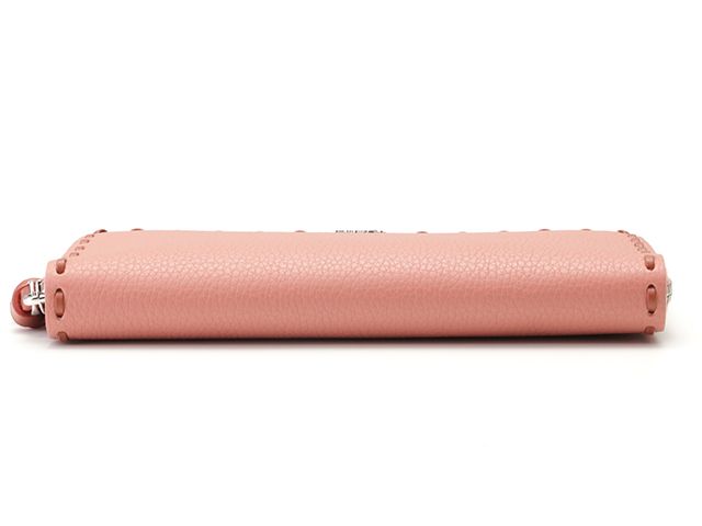 FENDI フェンディ セレリア ピーカブー ジップアラウンド財布 ラージ 8M0517AURNF1TWR 長財布
 カーフ パウダーピンク レディース【中古】【473】 FENDI - FENDI フェンディ セレリア ピーカブー ジップアラウンド財布