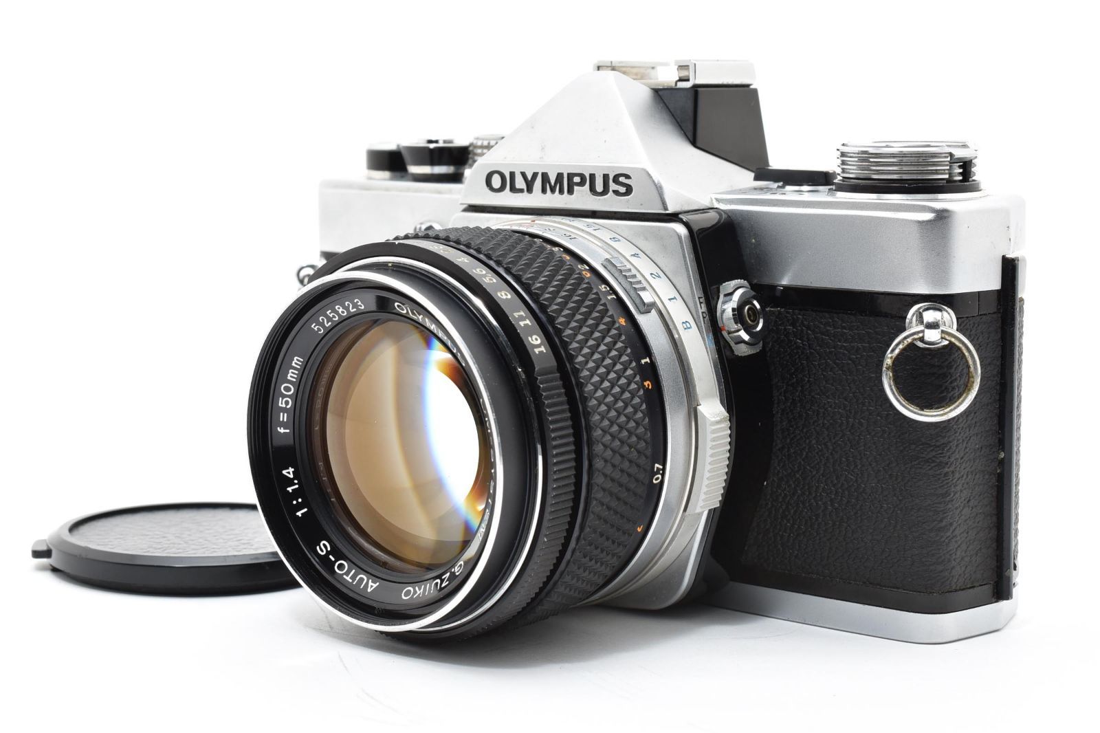 6928 [양호] 올림푸스 Om-1 Slr 필름 카메라 G.Zuiko Auto-S 50mm F1.4 프라임 렌즈 몰트 교체형 올림푸스 Mf 필름 카메라