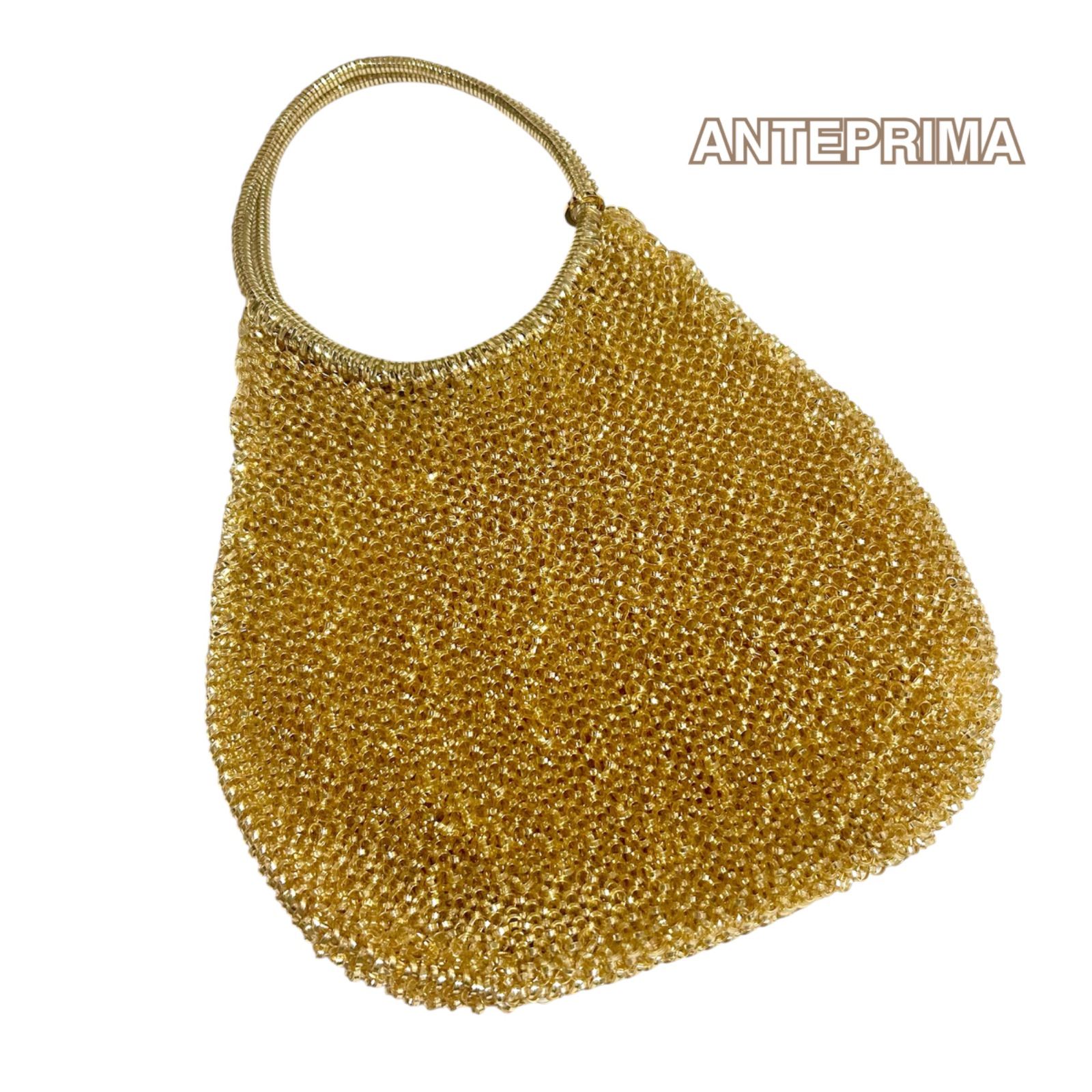 美品✨ANTEPRIMA ワイヤーバッグ ラウンド ハンドバッグ ゴールド アンテプリマ ワイヤーバッグ ゴールド ラウンド ハンドバッグ - メルカリ