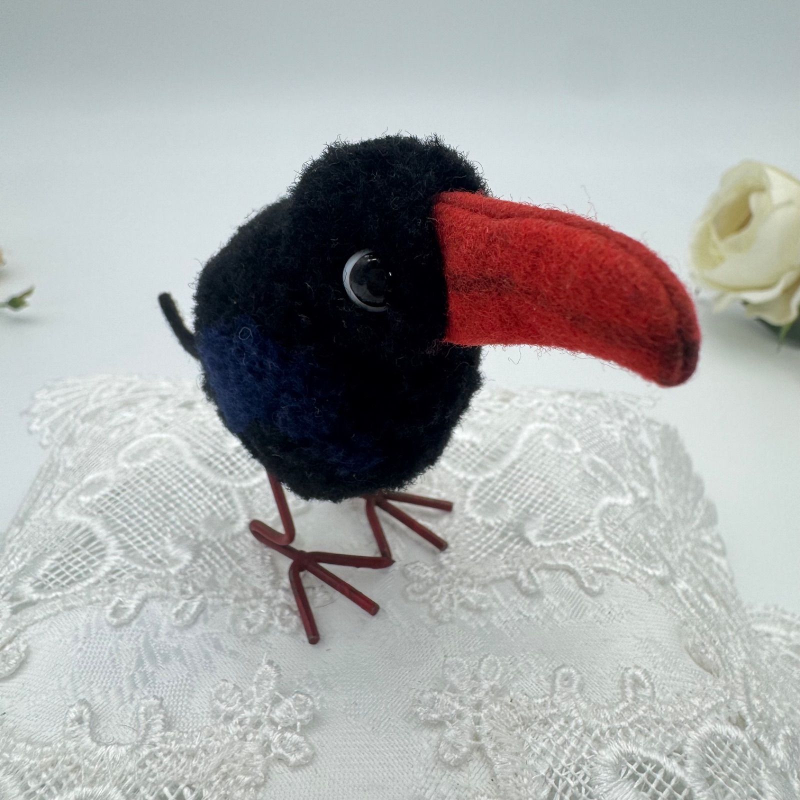 送料無料☆シュタイフ☆Woolen Raven 8cm オールID's完品☆ぽんぽん