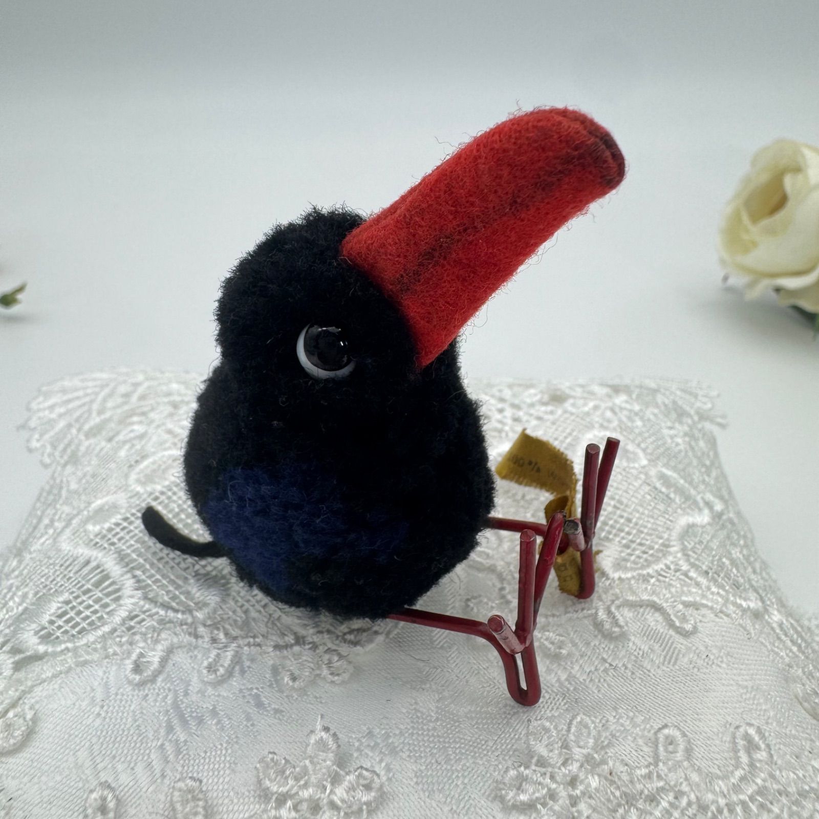 送料無料☆シュタイフ☆Woolen Raven 8cm オールID's完品☆ぽんぽん