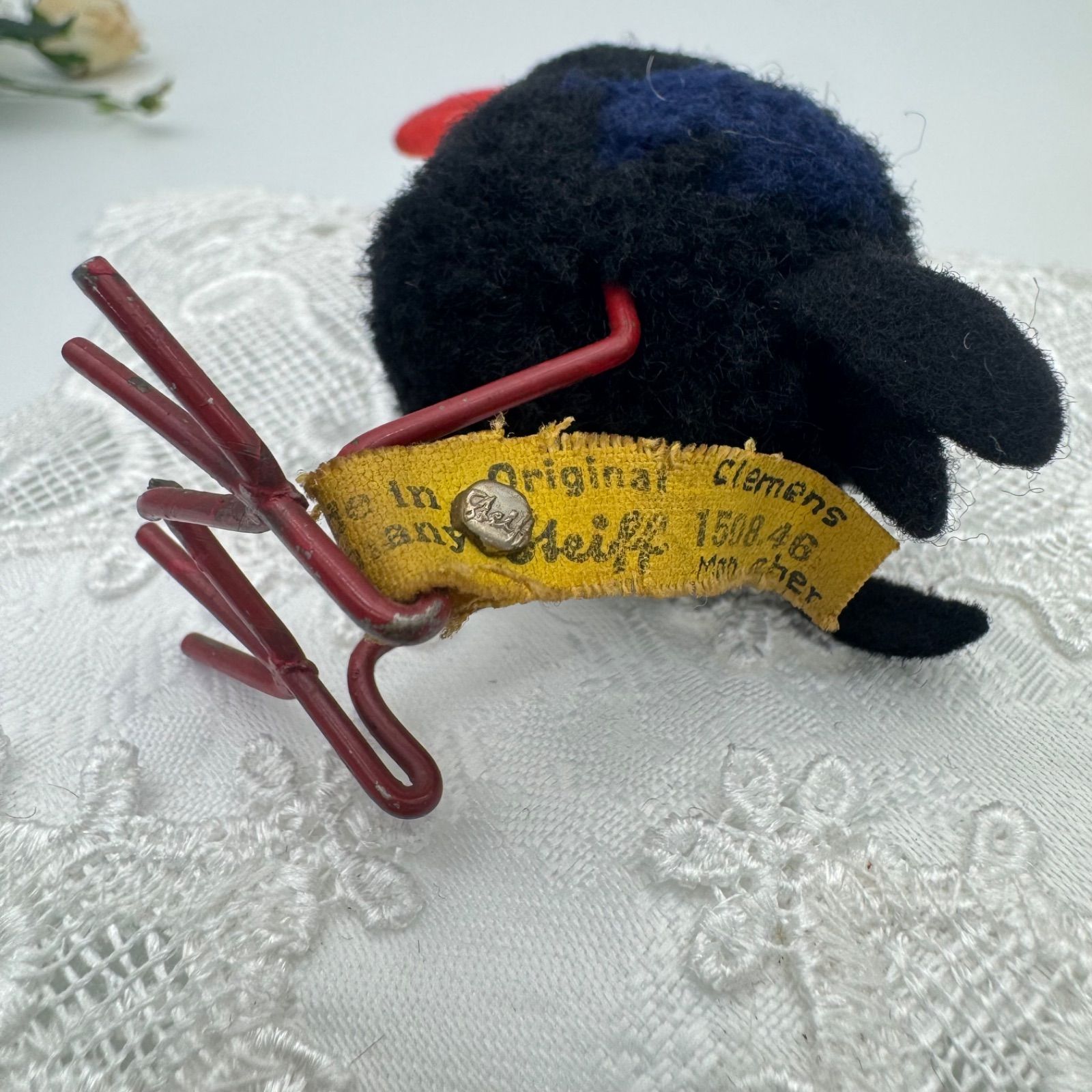 送料無料☆シュタイフ☆Woolen Raven 8cm オールID's完品☆ぽんぽん