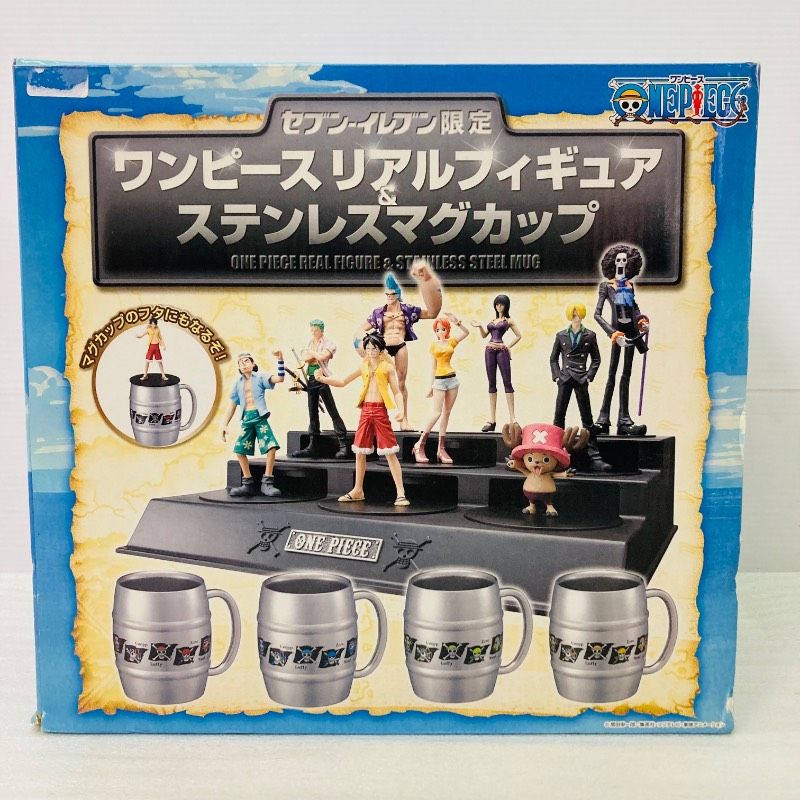 ワンピース リアルフィギュア ステンレスマグカップ 4個セット 未使用品】ワンピース リアルフィギュア ステンレスマグカップ