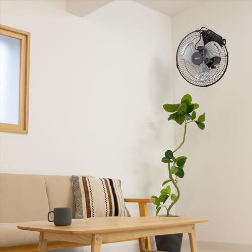 広電(KODEN) 工業扇 工場扇 業務用扇風機 ミニ 25cm 壁掛け型 省