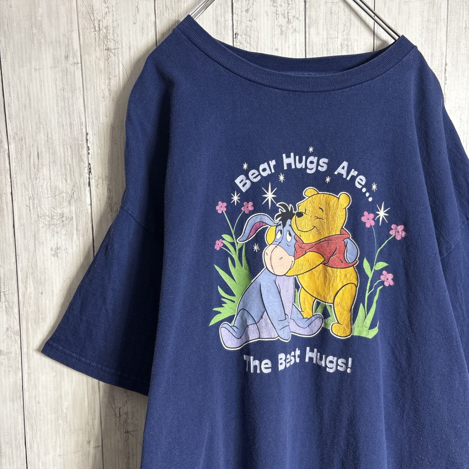 入手困難】90s Vintage 古着 くまのプーさん イーヨー 花 フラワー 