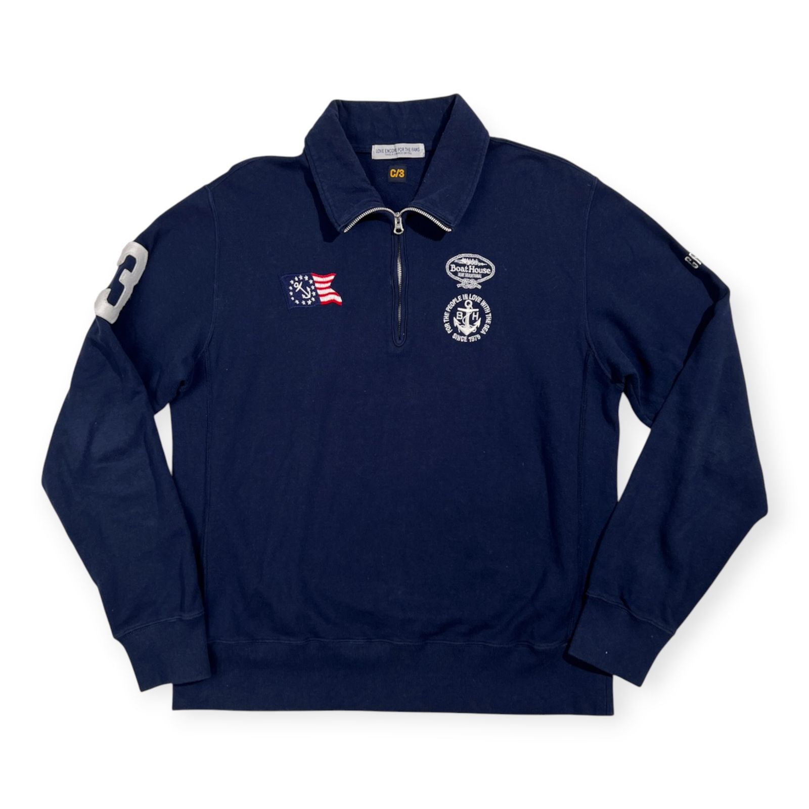 Boat House クルーネックスウェット ネイビー セールSHIPS 