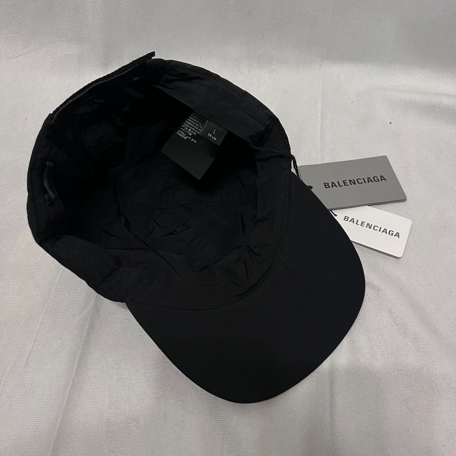 BALENCIAGA バレンシアガ○ 23SS 744268 4E0B7 1077 PACKABLE CAP ロゴ
