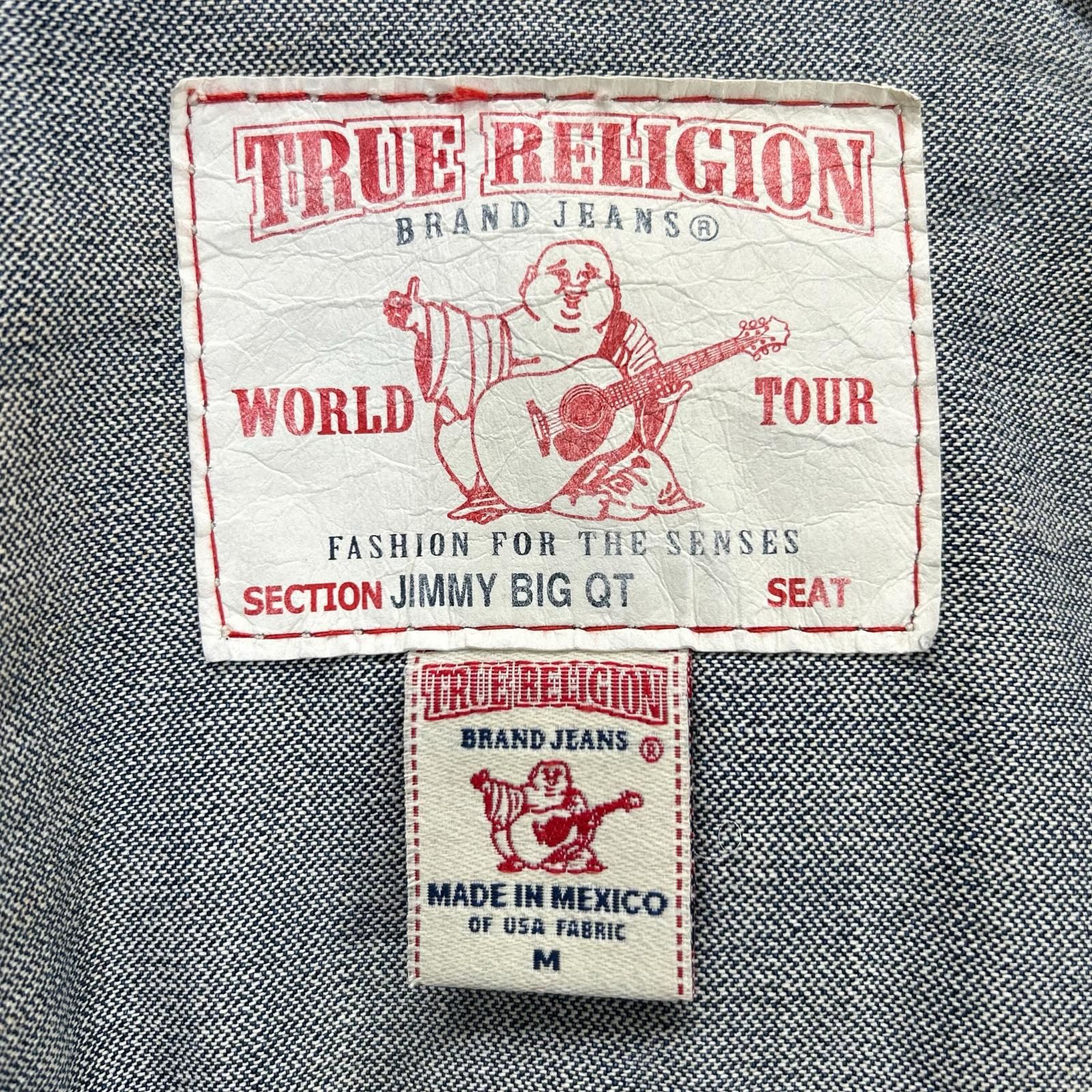TRUE RELIGION トゥルーレリジョン ｲﾝﾃﾞｨｺﾞ JIMMY BIG QT ﾃﾞﾆﾑｼﾞｬｹｯﾄ M 