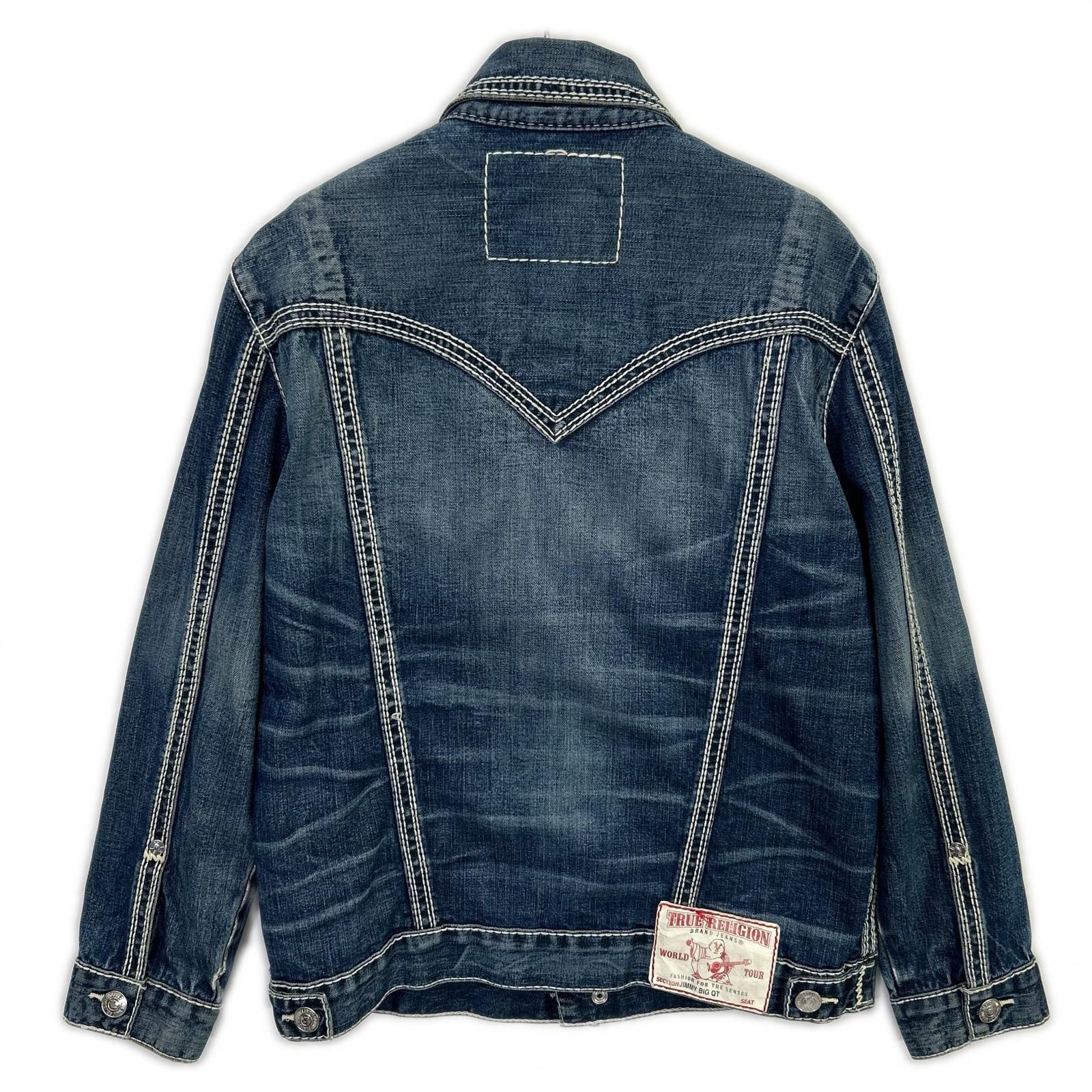 TRUE RELIGION トゥルーレリジョン ｲﾝﾃﾞｨｺﾞ JIMMY BIG QT ﾃﾞﾆﾑｼﾞｬｹｯﾄ M 