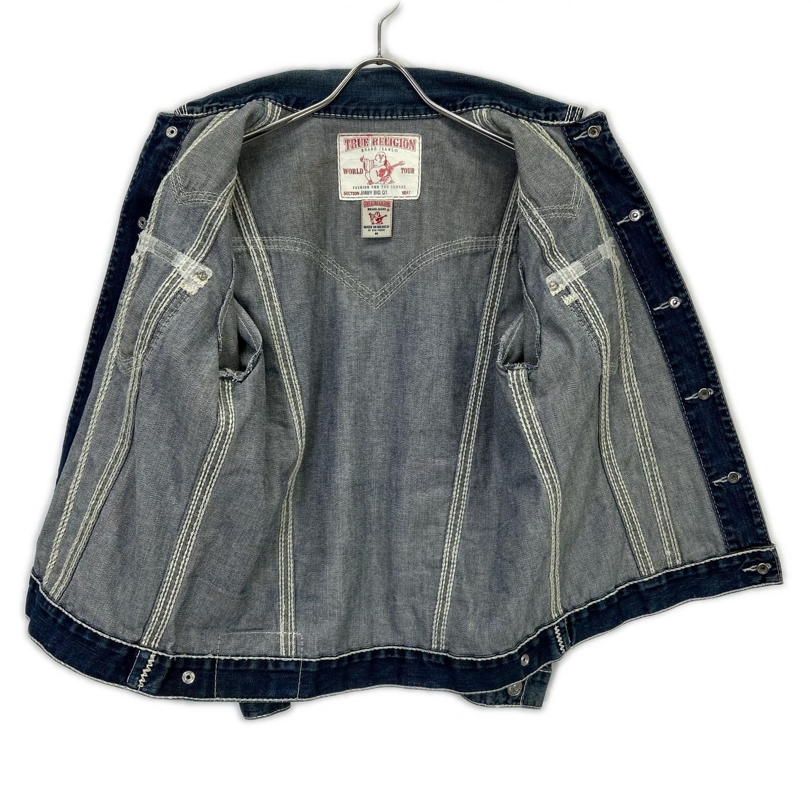 TRUE RELIGION トゥルーレリジョン ｲﾝﾃﾞｨｺﾞ JIMMY BIG QT ﾃﾞﾆﾑｼﾞｬｹｯﾄ M 