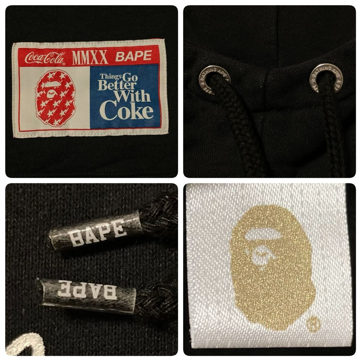 COCA COLA × BAPE STA プルオーバー パーカー Mサイズ a bathing ape