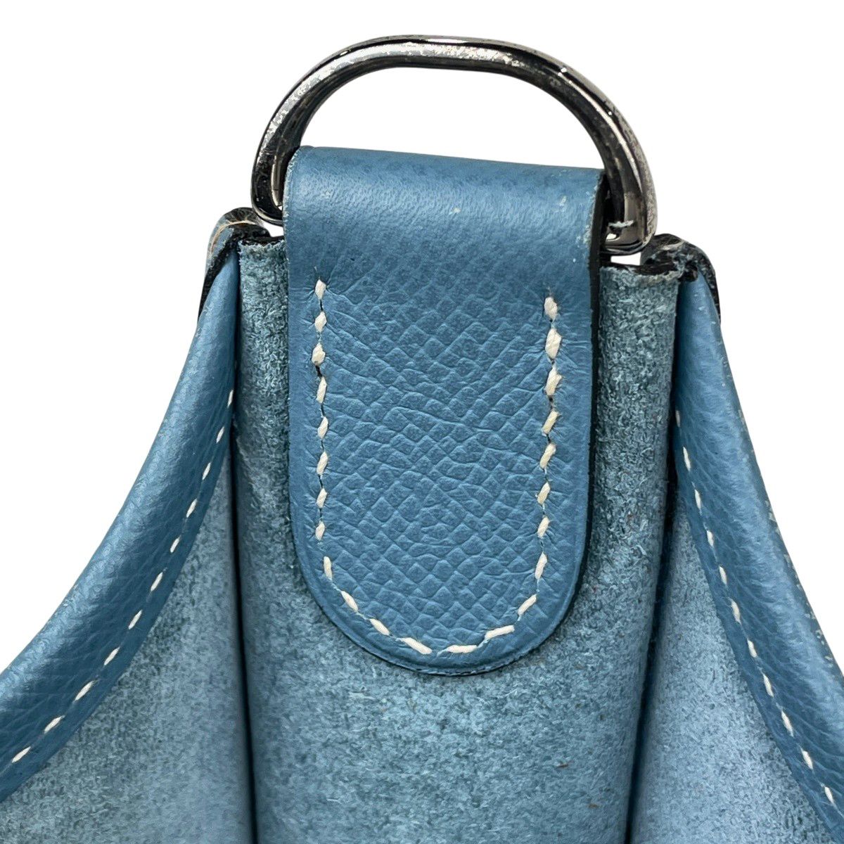 エルメス HERMES エヴリン2 ショルダーバッグ ヴォーエプソン ブルー 