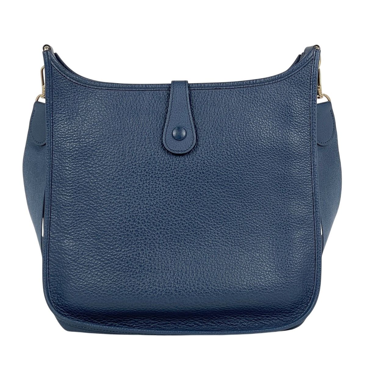 Hロゴ パンチング レザーショルダーバッグ エルメス HERMES エヴリン1 