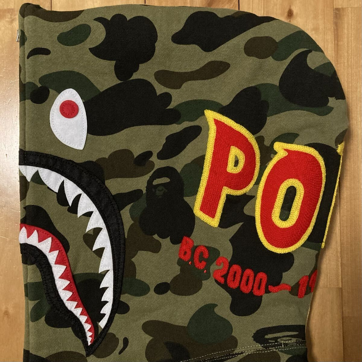 1st camo シャーク パーカー Mサイズ shark full zip hoodie a bathing