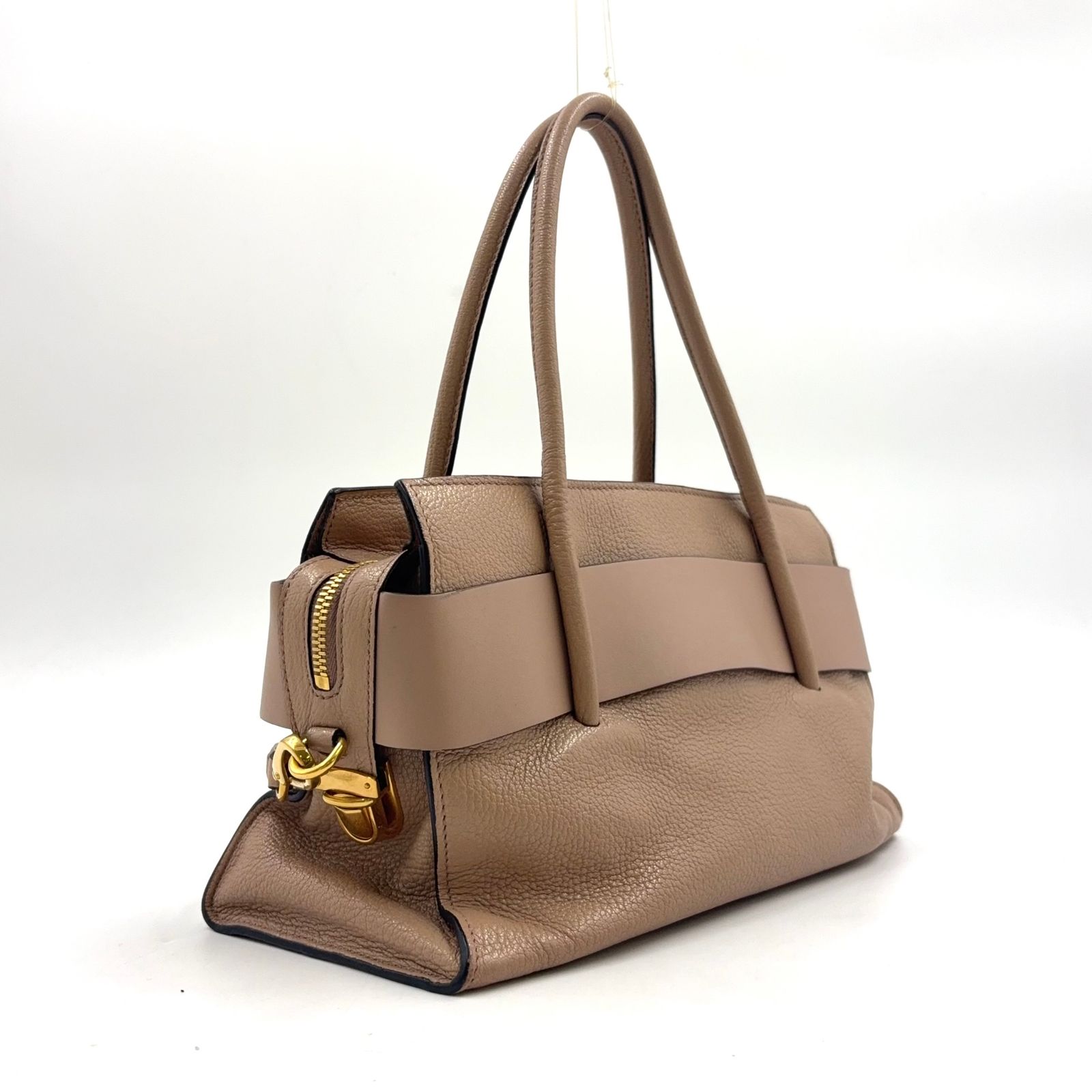 miu miu マドラス フィオッコ リボンモチーフ 2WAYショルダー レザー 