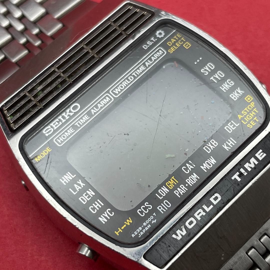 SEIKO アトラス ワールドタイム A239-5020 セイコー ATLAS WORLD TIME