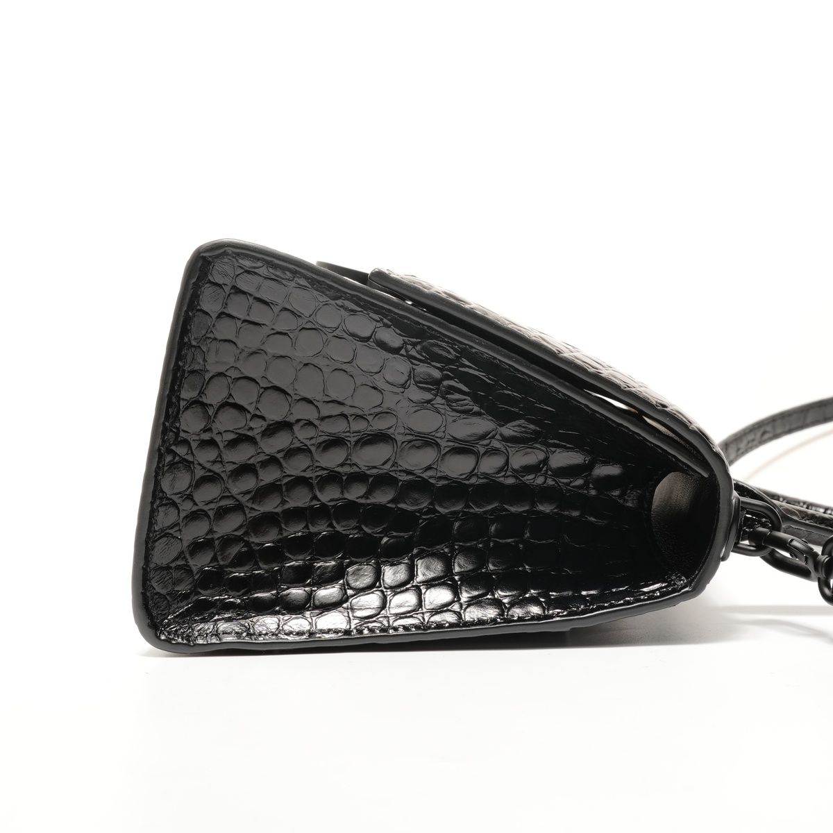 バレンシアガ BALENCIAGA アワーグラス S クロコ型押し 2WAY ショルダーバッグ【中古】 BALENCIAGA】バレンシアガ『クロコ型押し アワーグラス スモール