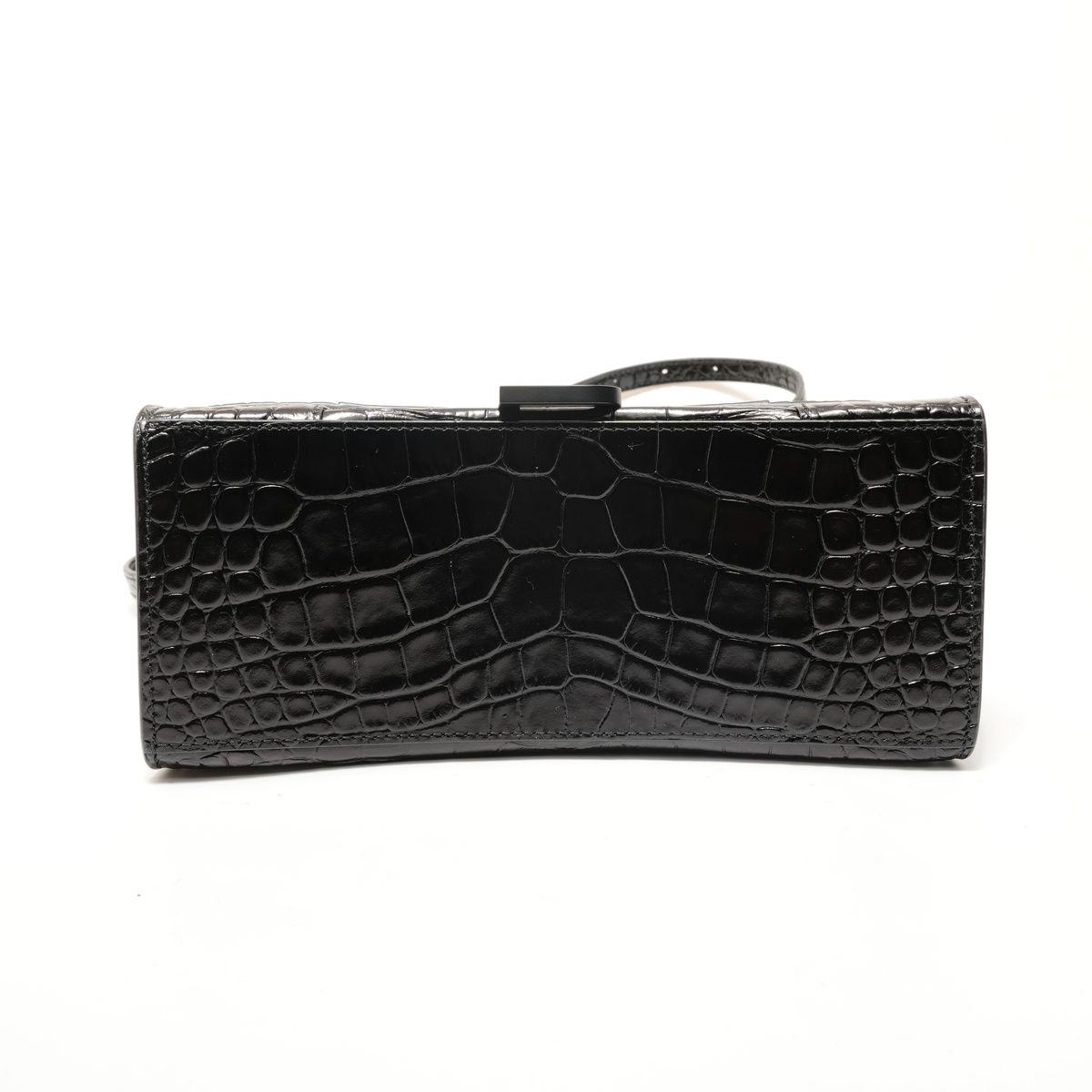 バレンシアガ BALENCIAGA アワーグラス S クロコ型押し 2WAY ショルダーバッグ【中古】 BALENCIAGA バレンシアガ ショルダーバッグ アワーグラス S クロコ型