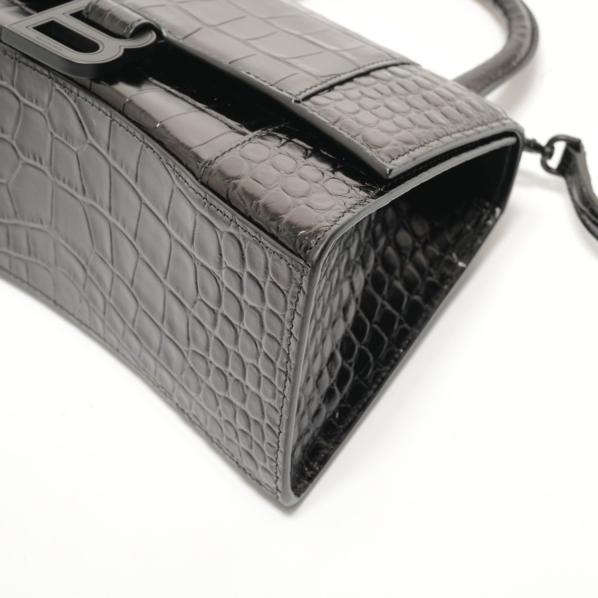 BALENCIAGA バレンシアガ ショルダーバッグ アワーグラス S クロコ型
