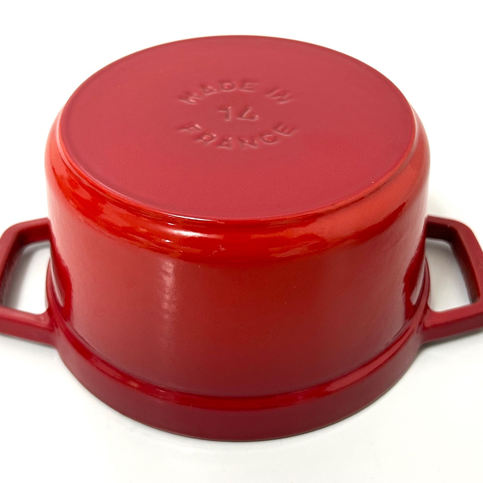Staub ストウブ 14cm レッド ココットラウンド 両手鍋 赤 - メルカリ