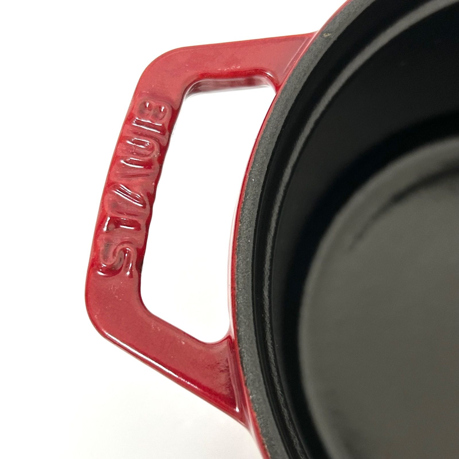 Staub ストウブ 14cm レッド ココットラウンド 両手鍋 赤 - メルカリ