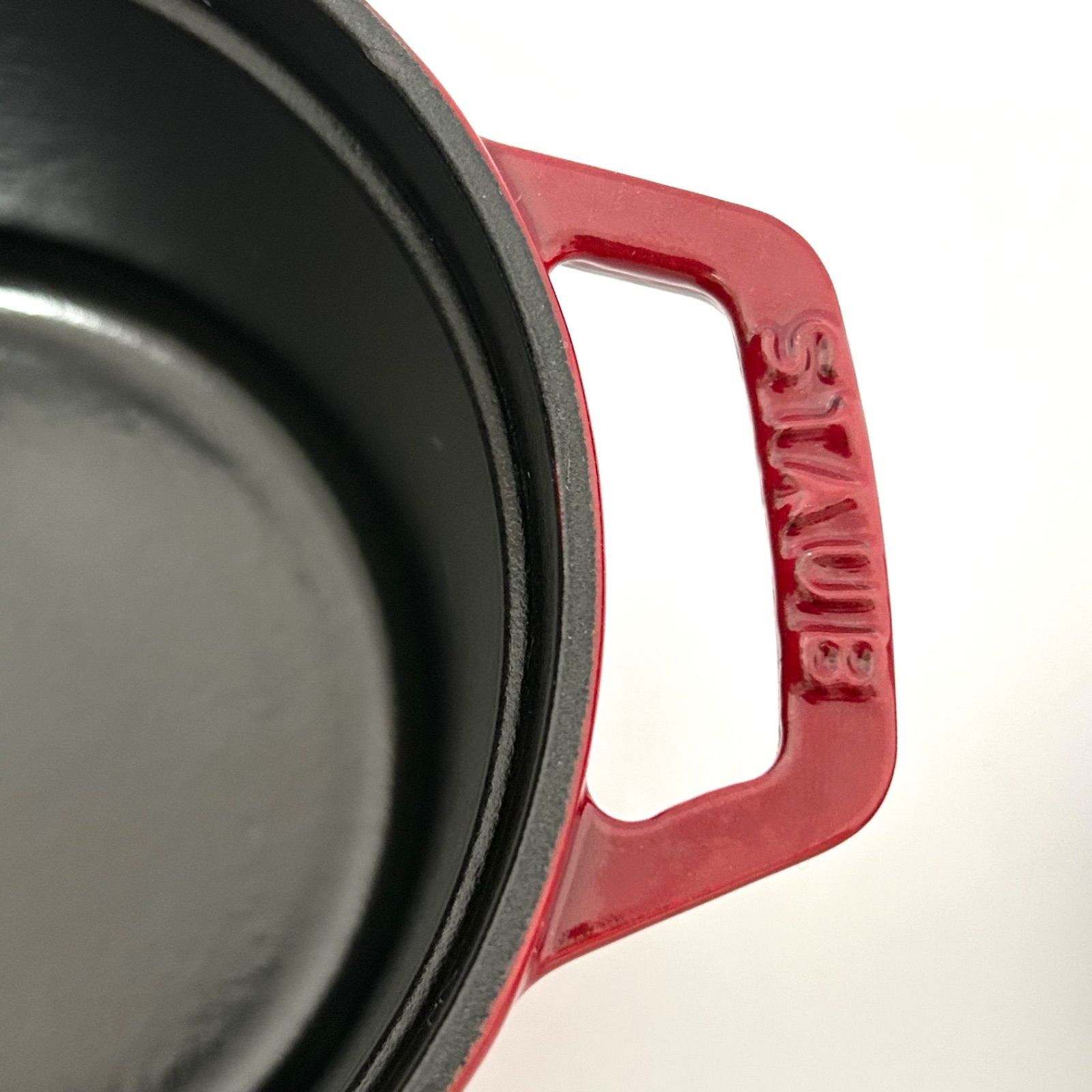 Staub ストウブ 14cm レッド ココットラウンド 両手鍋 赤 - メルカリ
