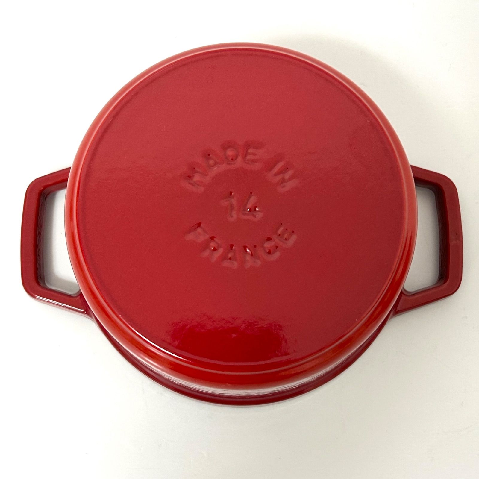 Staub ストウブ 14cm レッド ココットラウンド 両手鍋 赤 - メルカリ